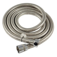 Шланг для душу розтяжний WEZER WKR-005-150, нержавіюча сталь, 1500 мм, хром