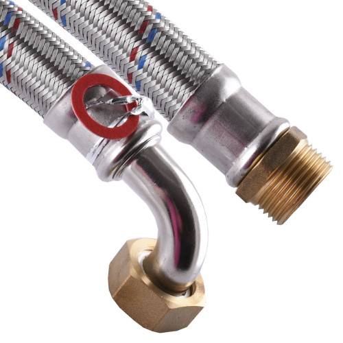 Шланг антивибрационный SOLOMON HS3001 1″ ЗВ 1,0м угловой 