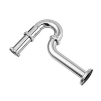 Сифон для умивальника трубний KollerPool KP-7001 d32 латунь, хром 