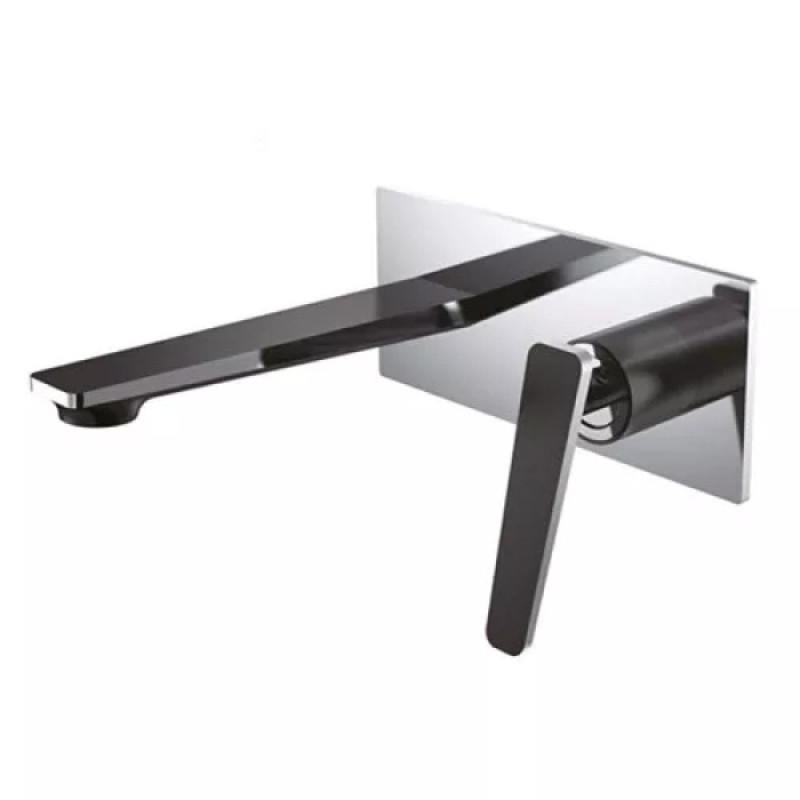 Змішувач для умивальника Frap F1057-22 (чорний/хром)