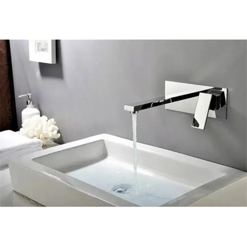 Змішувач для умивальника Frap F1057-22 (чорний/хром)