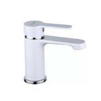 Змішувач для умивальника Frap F1041 (білий/хром)