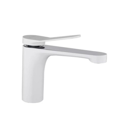 Змішувач для умивальника Frap F1045 (білий/хром) Змішувач для умивальника Frap F1045 (білий/хром)