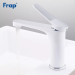 Змішувач для умивальника Frap F1045 (білий/хром)
