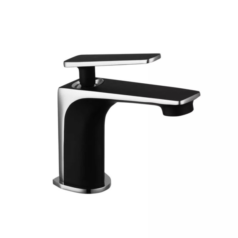 Змішувач для умивальника Frap F1057 (чорний/хром)