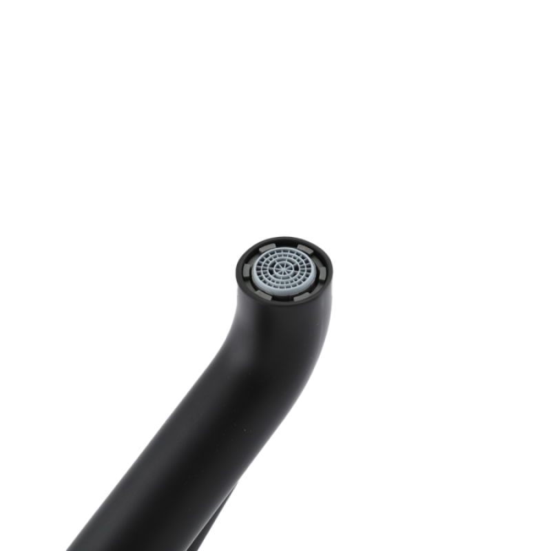 Змішувач для умивальника Gappo G1006-6 (одноваж. кругл. вилив, лат., Ø35, чорний)