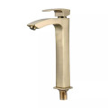 Змішувач для умивальника Gappo G1007-42 (високий одноваж., литий вилив, Ø35, бронзовий)