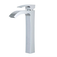 Змішувач для умивальника Gappo G1007-81(високий одноваж., литий вилив, Ø35, хром) 