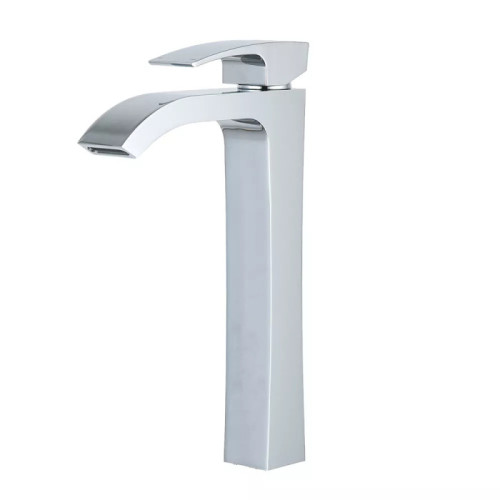 Змішувач для умивальника Gappo G1007-81(високий одноваж., литий вилив, Ø35, хром) 