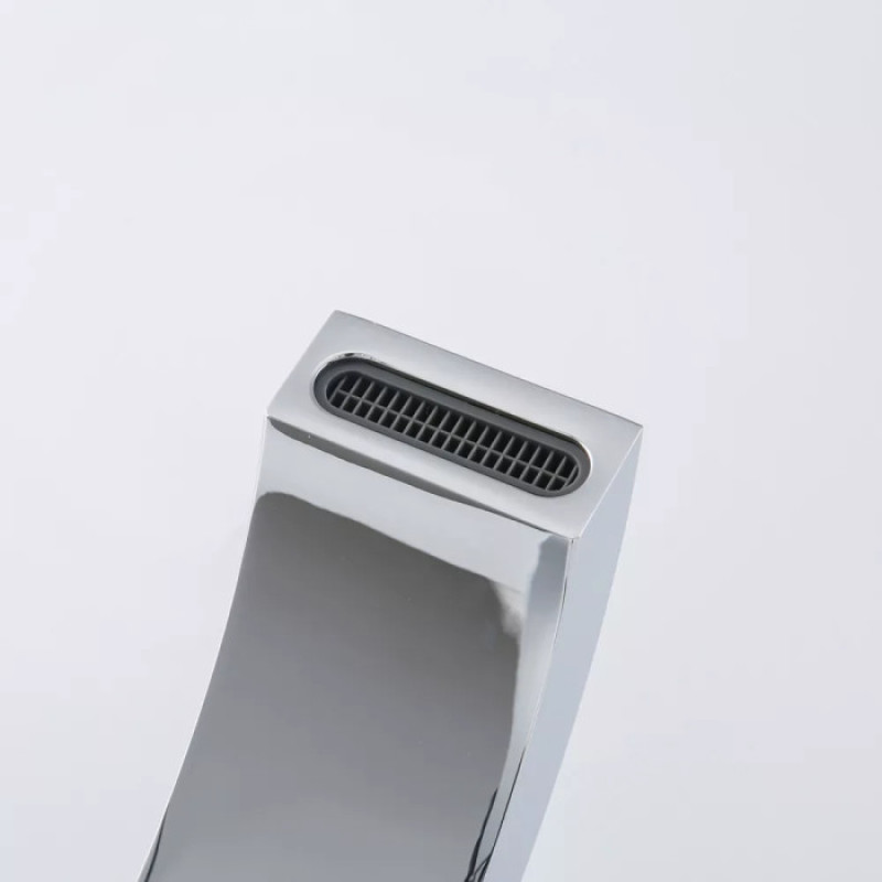 Змішувач для умивальника Gappo G1007-81(високий одноваж., литий вилив, Ø35, хром) 