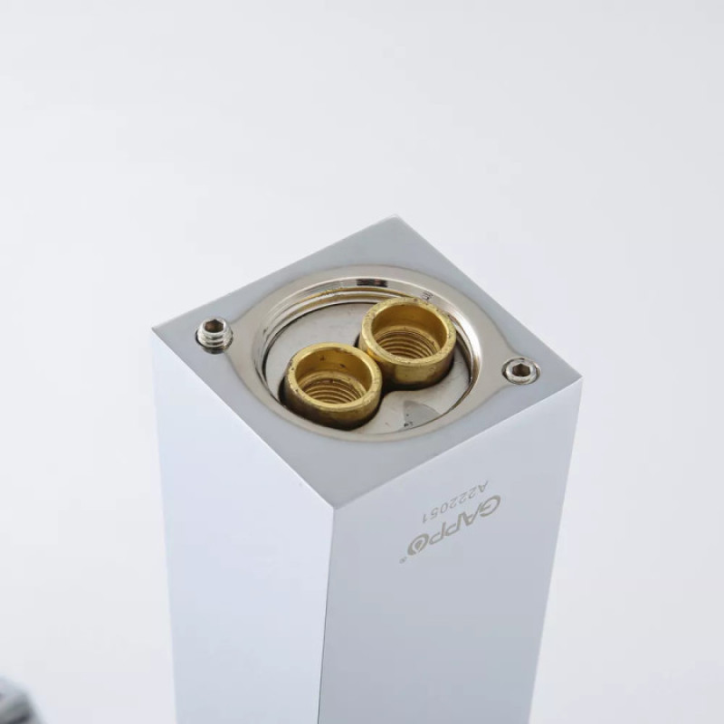 Змішувач для умивальника Gappo G1007-81(високий одноваж., литий вилив, Ø35, хром) 