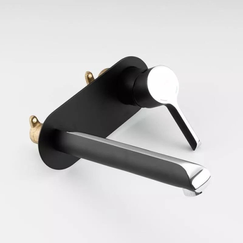 Вбудований змішувач для раковини GAPPO G1003-26 (чорний/хром)