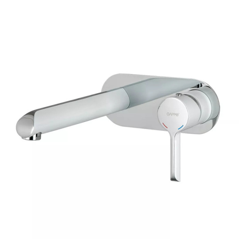 Вбудований змішувач для раковини GAPPO G1003-28 (білий/хром)