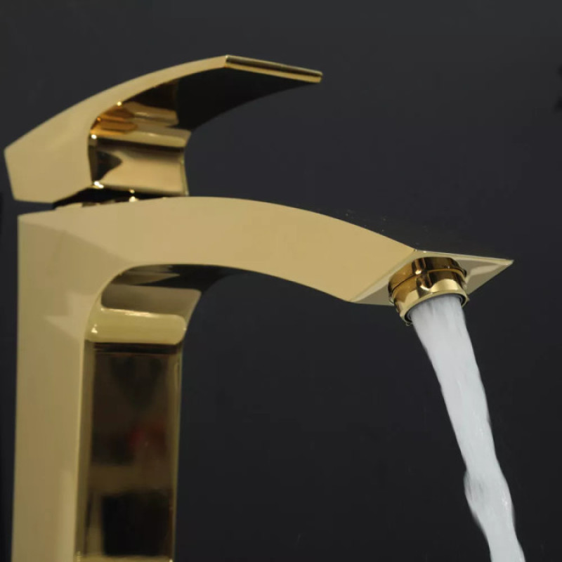 Змішувач для умивальника GAPPO G1007-32 (високий, золото)