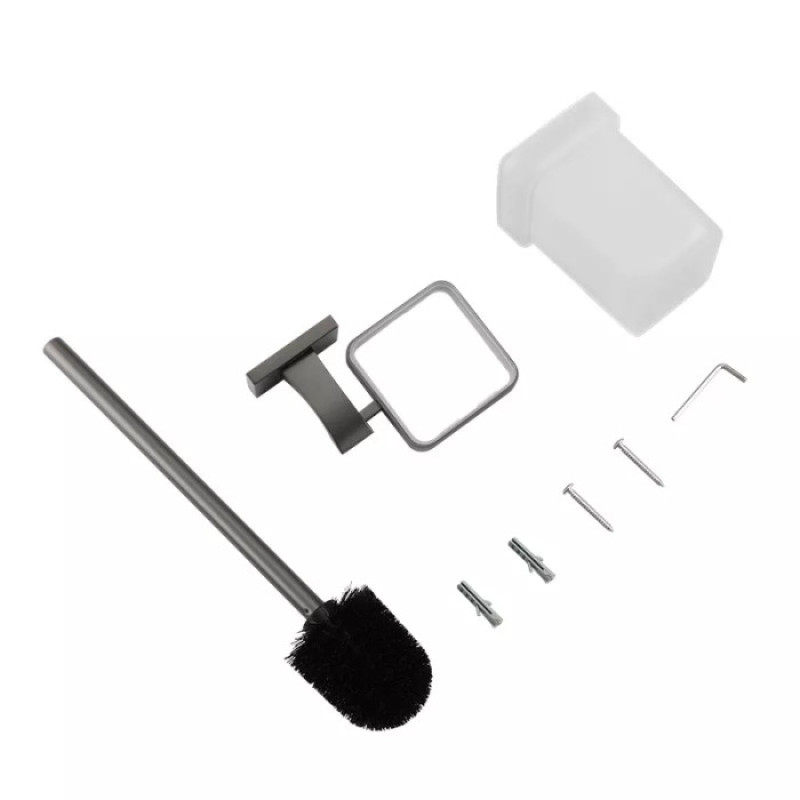 Настінний йорж для унітазу GAPPO G0710-9 (збройова сталь, скло) 