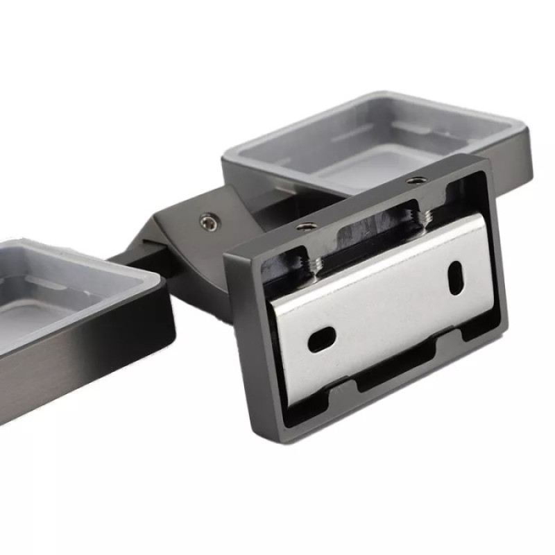 Двойной стакан для щеток GAPPO G0708-9 (оружейная сталь)