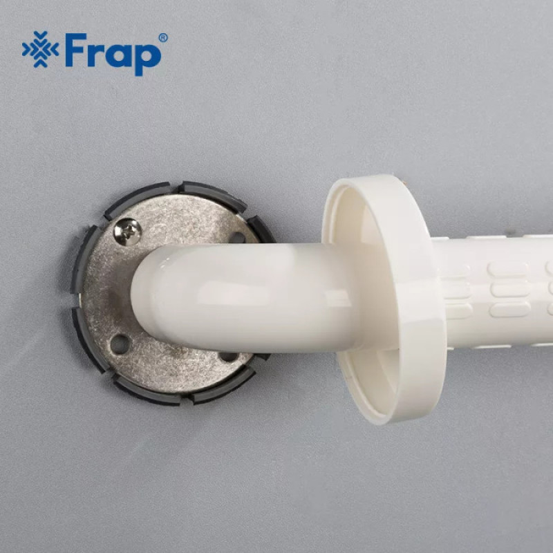 Поручень настінний Frap F8101 (нержавіюча сталь/пластик, 405 мм)