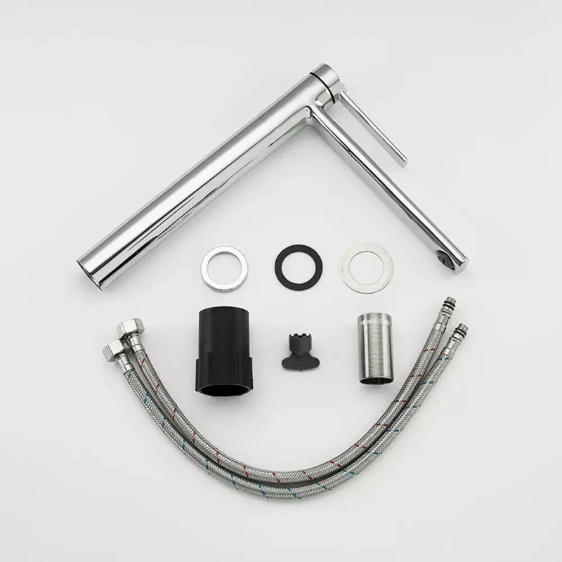 Высокий смеситель для умывальника Frap F1067-2 (хром)