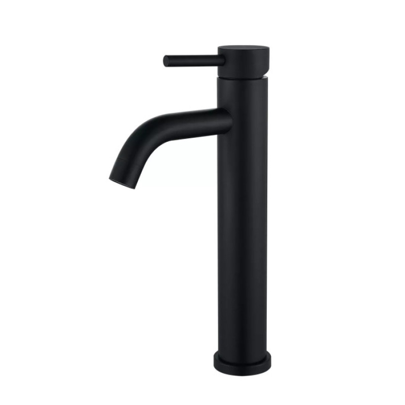 Змішувач для умивальника WEZER EKO11C-01-BLACK (високий, чорний)