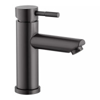 Змішувач для умивальника WEZER EKO1A-01-ВLACK (нержавіюча сталь, чорний)