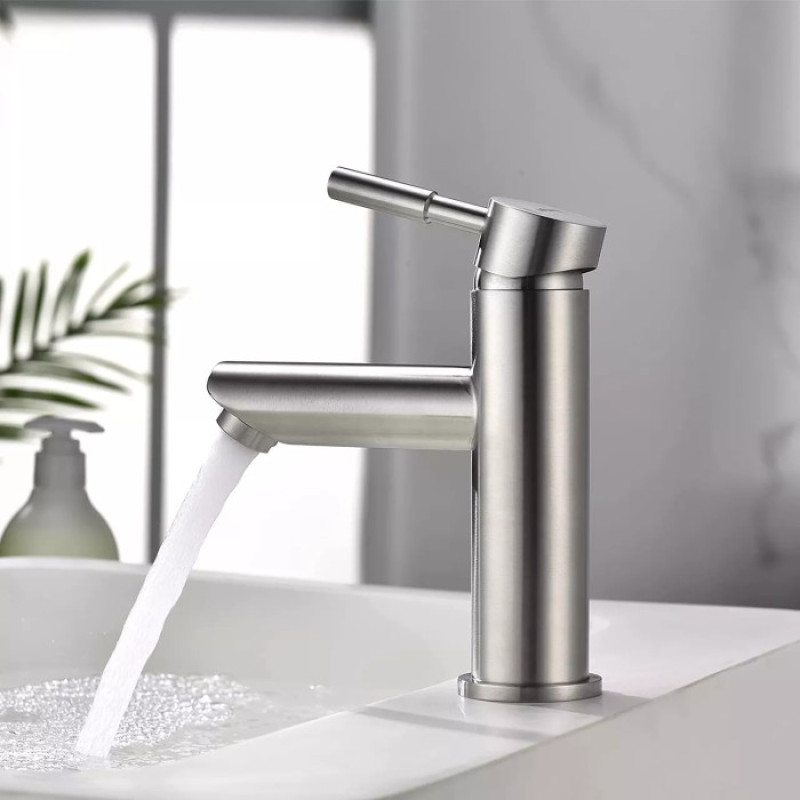 Змішувач для умивальника WEZER EKO1A-01 (сатин)