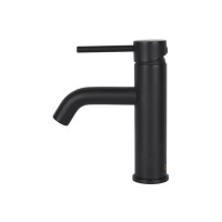 Змішувач для умивальника WEZER EKO1C-01-BLACK (нержавіюча сталь, чорний)