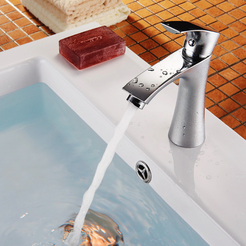 Смеситель для умывальника WEZER FAB1 (силумин, хром)