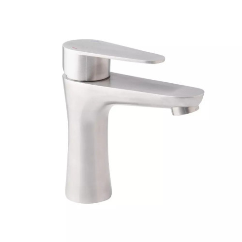 Смеситель для умывальника WEZER INX1B-04 (нержавеющая сталь, сатин)