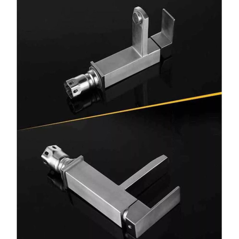 Смеситель для умывальника WEZER PRO1-02 (нержавеющая сталь, сатин)