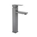 Змішувач для умивальника WEZER PRO11-02-GUNGREY (високий, збройова сталь, графіт) 