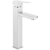 Високий змішувач для умивальника WEZER PRO11-02 (сатин)