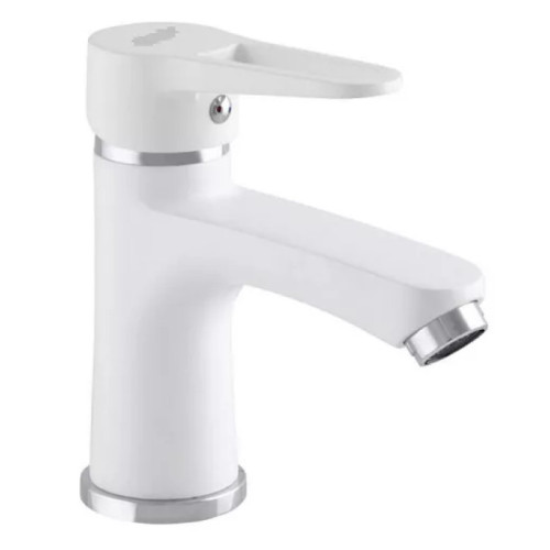 Смеситель для умывальника WEZER PUD1-045 (силумин, белый)
