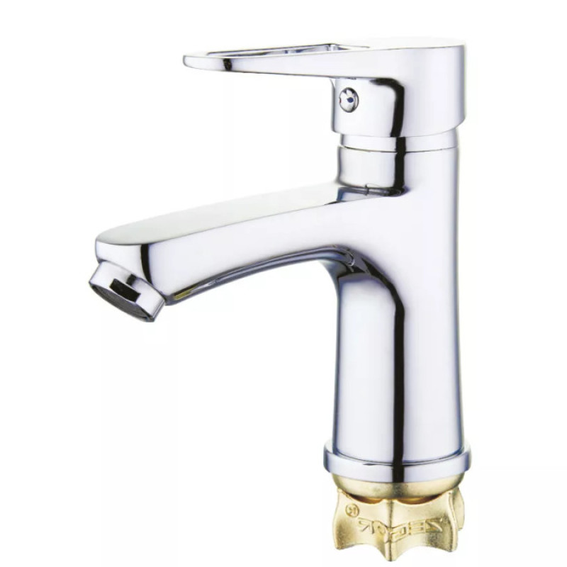 Змішувач для умивальника WEZER PUD1-045 (силумін, хром) 