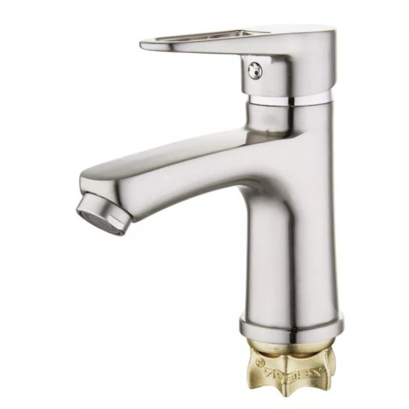 Змішувач для умивальника WEZER PUD1-045 (силумін, сатин)