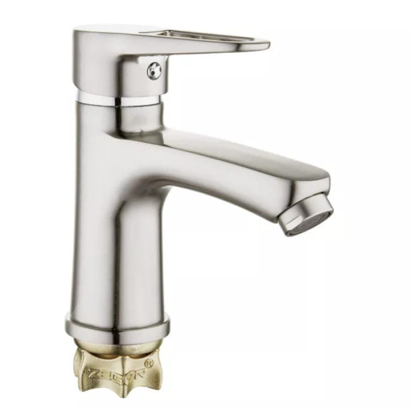 Змішувач для умивальника WEZER PUD1-045 (силумін, сатин)