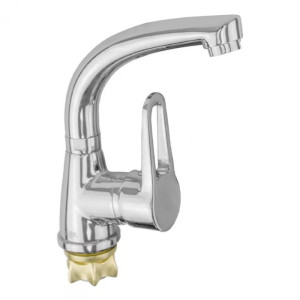 Змішувач для умивальника WEZER SOP1-045 (силумін, хром) 