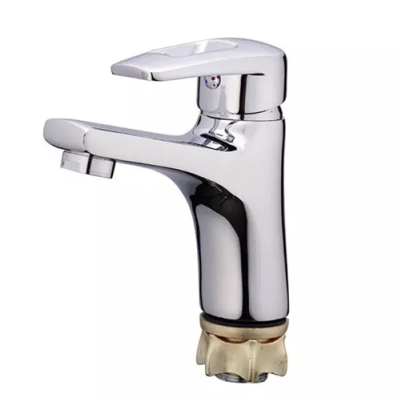 Смеситель для умывальника WEZER UNO1-A446 (силумин, хром)