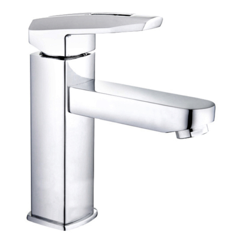 Смеситель для умывальника Wezer NOF1 (однорыч. лит. излив, сплав скоба-шпилька, Ø35, хром)