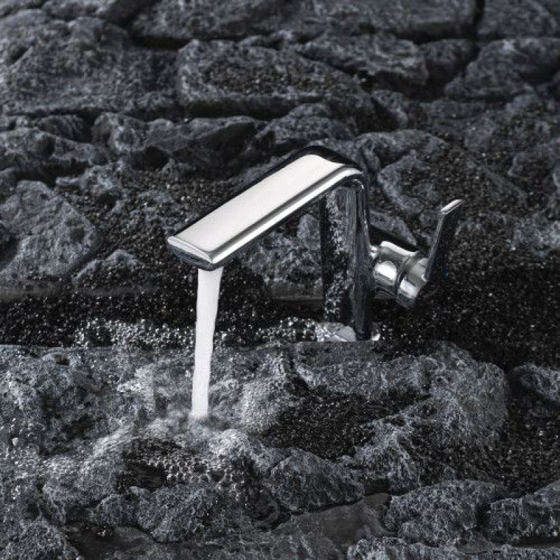 Змішувач для умивальника FRAP F1088, литий вилив, латунь, хром 