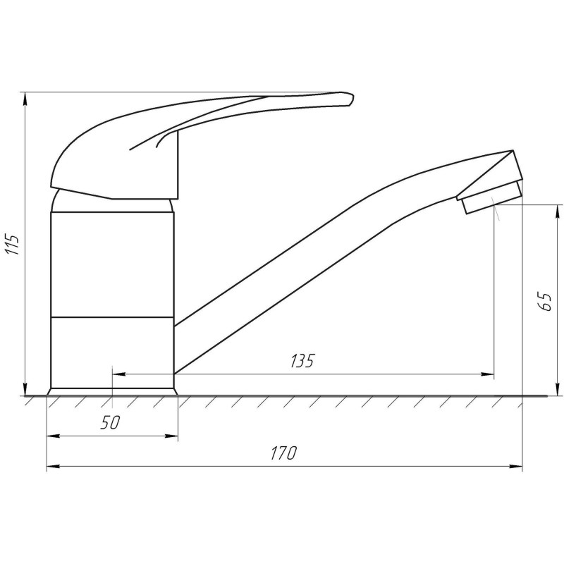 Змішувач для умивальника EcoMix ENERGO E-GEZ-203M 