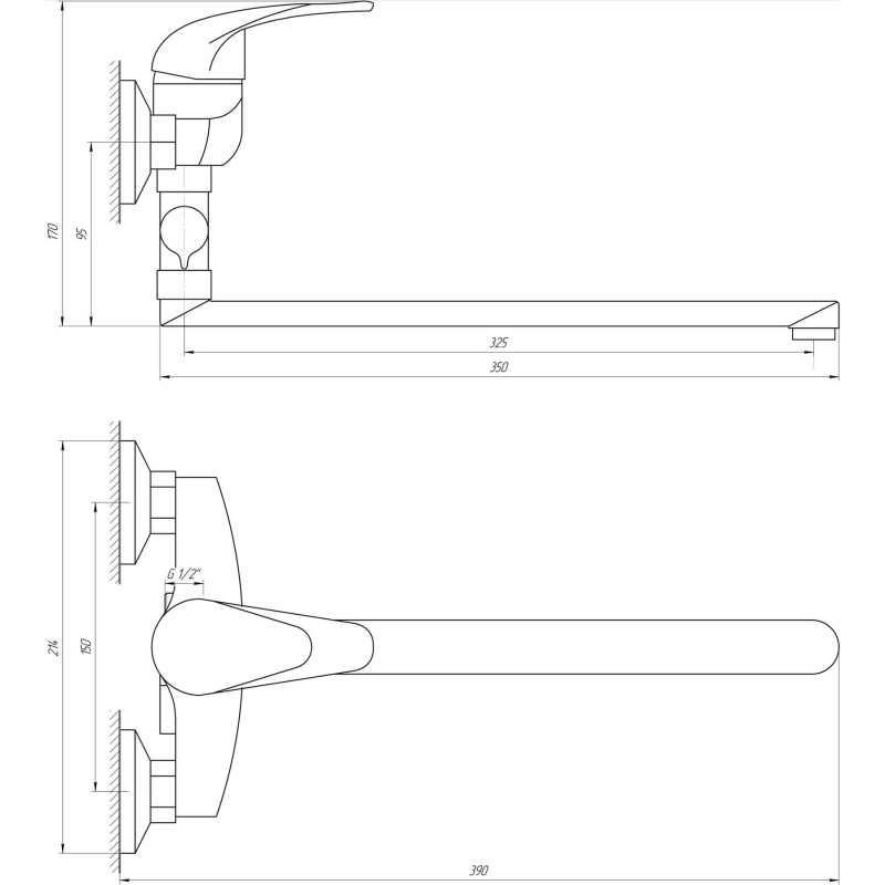 Змішувач для ванни EcoMix ENERGO E-GEZ-108 