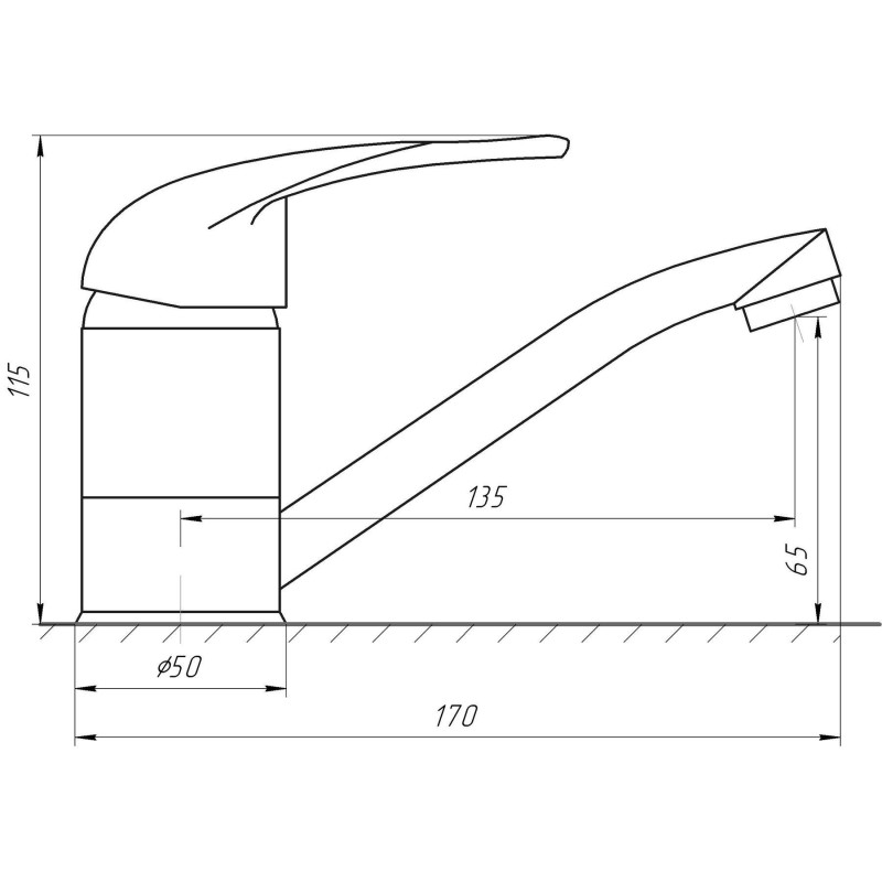 Змішувач для умивальника EcoMix ENERGO E-GEZ-103M 