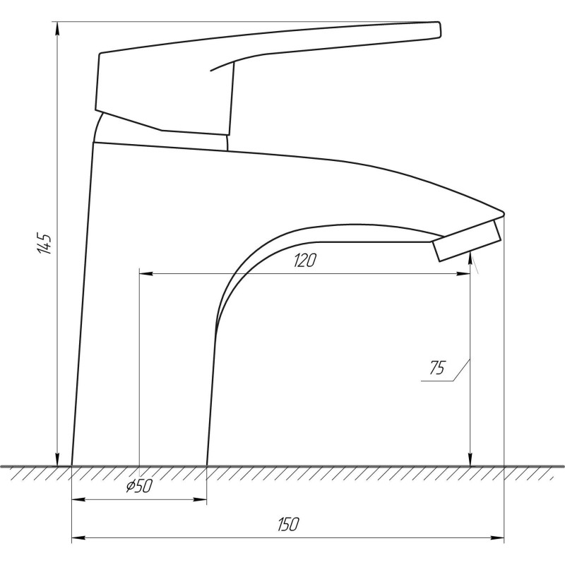 Змішувач для умивальника DOMINO SIRIUS DSV-101 