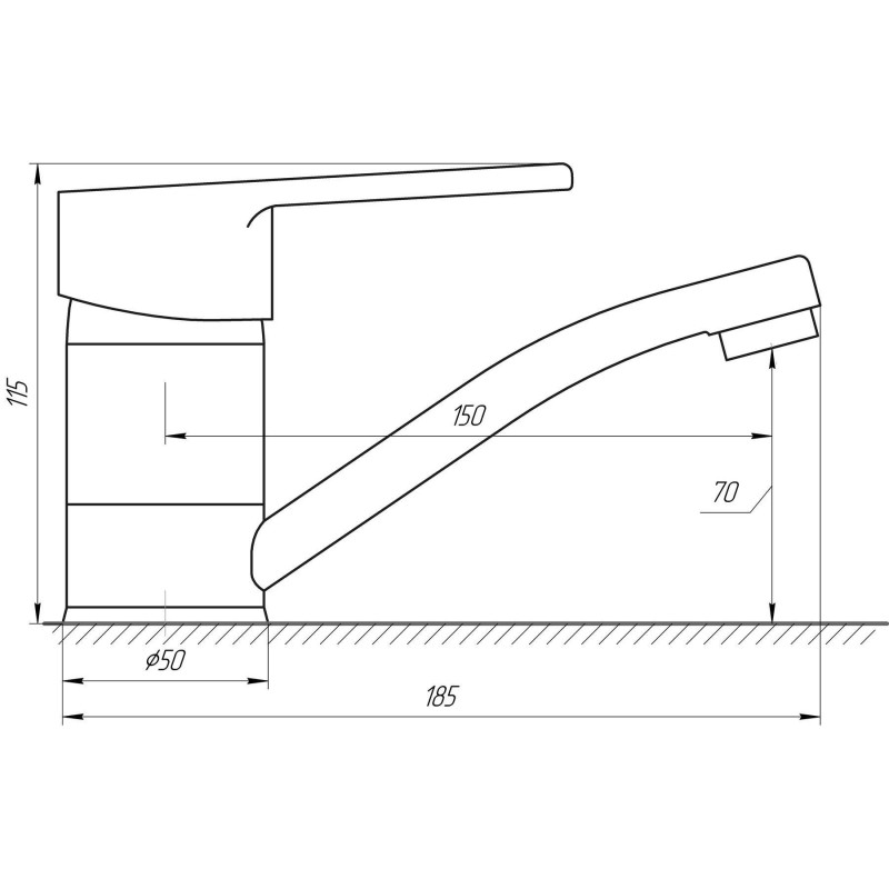 Змішувач для умивальника DOMINO BLITZ DBC-203M 