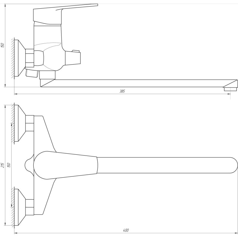 Смеситель для ванной DOMINO BLITZ DBC-208 