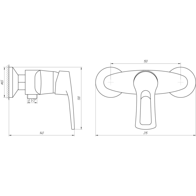 Змішувач для душу DOMINO SIRIUS DSV-105N 