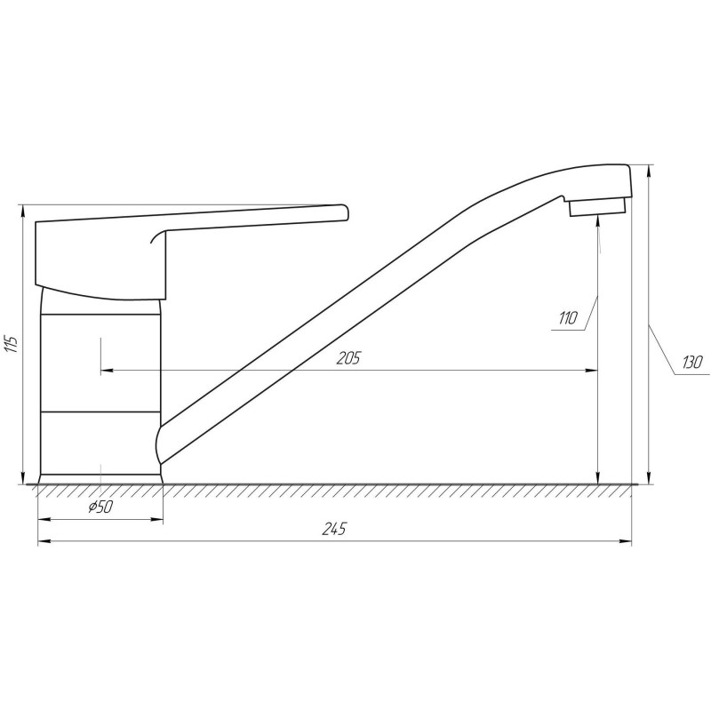 Смеситель для кухни DOMINO BLITZ DBC-203 