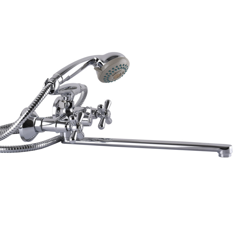 Смеситель для ванны Globus Lux GB-DOMINOX-0316-Euro L350мм латунь 