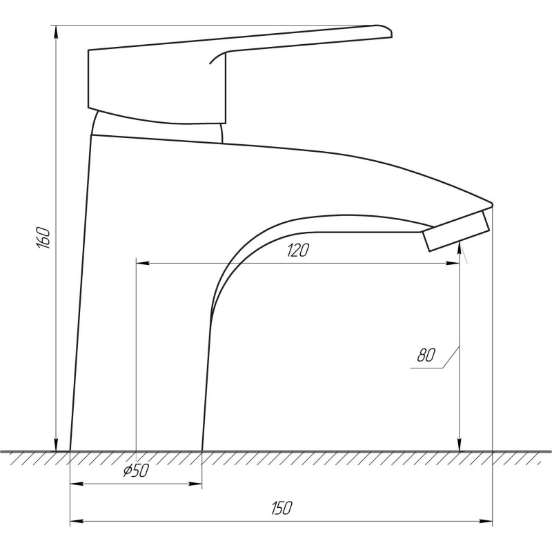 Змішувач для умивальника DOMINO BLITZ DBC-401 