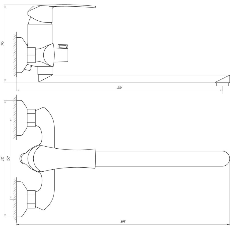 Смеситель для ванной DOMINO PALMA DD-208